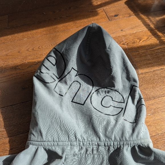 Bench Bombard Jacket Women's Size L Gray Fleece Line Hooded Ribbed hem, collar - Picture 8 of 13